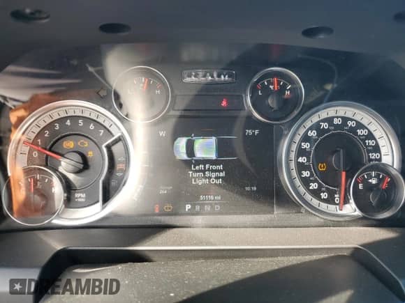 2018 Ram 1500 Big Horn with VIN 3C6RR7LT8JG197404, listed as a Copart auction lot 80482605 with 51,116 mi miles and Salvage title. Bid and sale history available at DreamBid. Image 9.