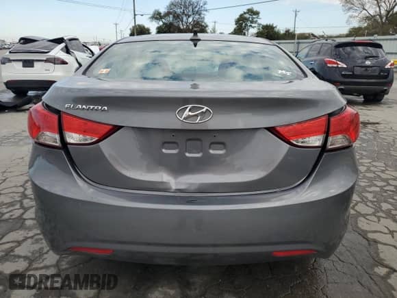 2013 Hyundai Elantra GLS with VIN 5NPDH4AE9DH348853, listed as a Copart auction lot 87435375 with 198,316 mi miles and Salvage title. Bid and sale history available at DreamBid. Image 6.