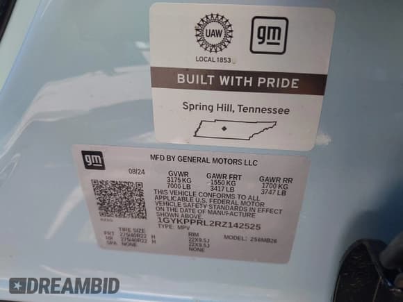 ✅ 2024 Cadillac LYRIQ Luxury • VIN: 1GYKPPRL2RZ142525 • Lot: 42920566. Wystawiony na IAAI z przebiegiem 3 500 mil. Bezpłatny archiwum sprzedaży aukcyjnych z USA i szczegółowy raport historii pojazdu na DreamBid. Zdjęcie 9.