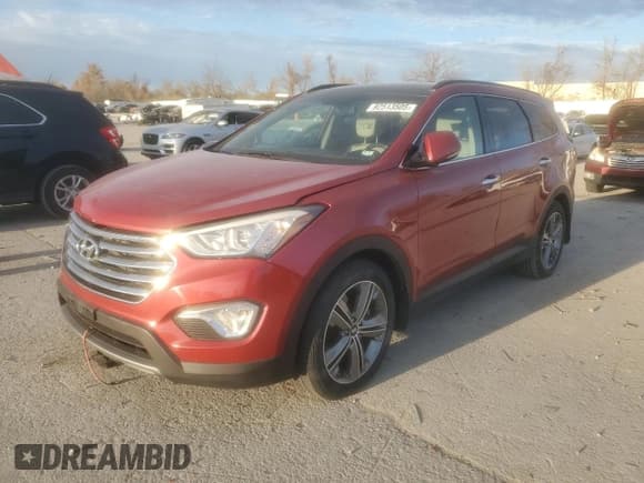 ✅ 2014 Hyundai Santa Fe Limited • VIN: KM8SRDHF5EU081877 • Лот: 92513505. Опубликован ранее на Copart с пробегом 101 478 миль. Бесплатный доступ к архиву аукционных продаж из США и подробный отчёт об истории автомобиля на DreamBid. Изображение 1.