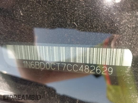 ✅ 2012 Nissan Frontier SV • VIN: 1N6BD0CT7CC482629 • Lot: 43462605. Listed on IAAI with 158,985 mi. Free auction sales archive from the USA and detailed vehicle history report at DreamBid. Image 9.