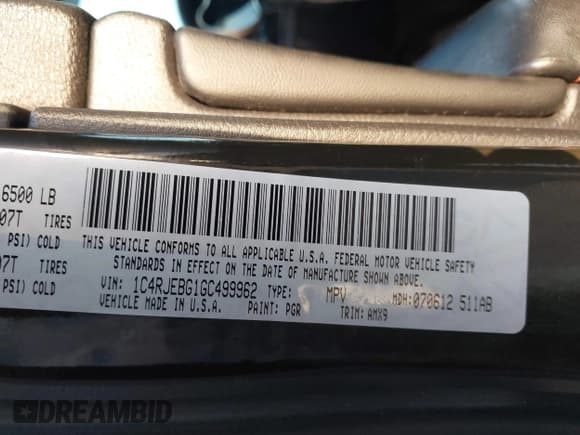 ✅ 2016 Jeep Grand Cherokee Limited 75th Anniversary • VIN: 1C4RJEBG1GC499962 • Lot: 42128790. Listed on IAAI with 86,720 mi. Free auction sales archive from the USA and detailed vehicle history report at DreamBid. Image 9.