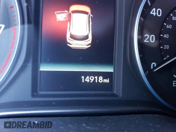 2020 Hyundai Kona SEL Plus with VIN KM8K6CAA8LU512596, listed as a Copart auction lot 40449643 with 14,918 mi miles and . Bid and sale history available at DreamBid. Image 9.