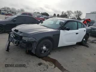 2019 Dodge Charger Police with VIN 2C3CDXAT6KH514120, listed as a Copart auction lot 45616185 with 80,307 mi miles and Clean title. Bid and sale history available at DreamBid. Image 1.