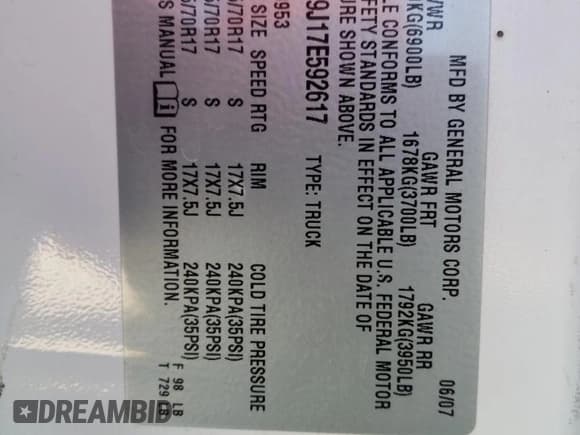 ✅ 2007 Chevrolet Silverado 1500 Work Truck • VIN: 1GCEC19J17E592617 • Lot: 88336495. Listed on Copart with Not provided. Free auction sales archive from the USA and detailed vehicle history report at DreamBid. Image 13.