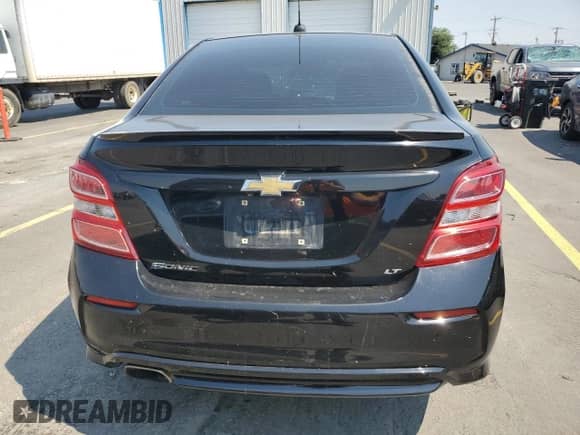 2017 Chevrolet Sonic LT with VIN 1G1JD5SGXH4176261, listed as a Copart auction lot 65185275 with Not provided miles and Salvage title. Bid and sale history available at DreamBid. Image 6.