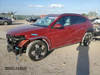 2024 Hyundai Kona SEL with VIN KM8HC3AB9RU039408, listed as a Copart auction lot 87157104 with 19,000 mi miles and Salvage title. Bid and sale history available at DreamBid. Image 1.