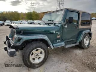 ✅ 2001 Jeep Wrangler Sahara • VIN: 1J4FA59S11P370224 • Lot: 85285925. Listed on Copart with 87,080 mi. Free auction sales archive from the USA and detailed vehicle history report at DreamBid. Image 1.