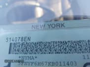 ✅ 2019 Honda Pilot Touring 7-Passenger • VIN: 5FNYF6H67KB011403 • Lot: 43373855. Listed on IAAI with 56,889 mi. Free auction sales archive from the USA and detailed vehicle history report at DreamBid. Image 18.