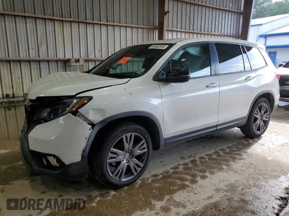✅ 2021 Honda Passport EX-L • VIN: 5FNYF7H54MB014209 • Lot: 64942915. Listed on Copart with 89,504 mi. Free auction sales archive from the USA and detailed vehicle history report at DreamBid. Image 1.