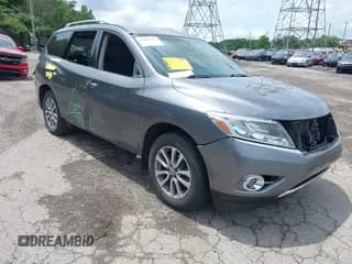 ✅ 2015 Nissan Pathfinder SL • VIN: 5N1AR2MM2FC705100 • Lot: 42481019. Listed on IAAI with 129,750 mi. Free auction sales archive from the USA and detailed vehicle history report at DreamBid. Image 1.