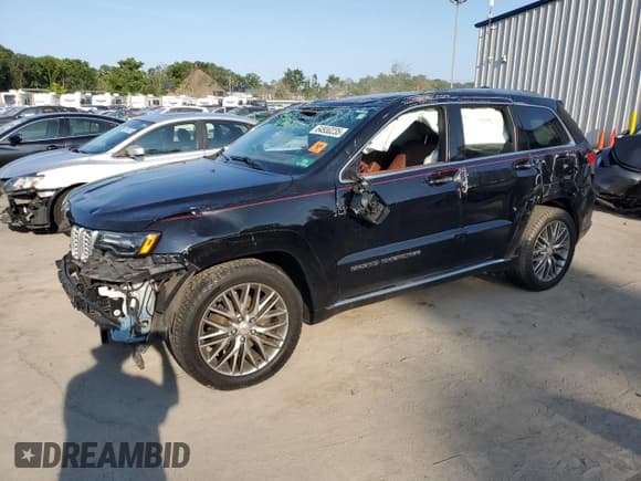 ✅ 2018 Jeep Grand Cherokee Summit • VIN: 1C4RJFJGXJC207479 • Lot: 64930235. Listed on Copart with Not provided. Free auction sales archive from the USA and detailed vehicle history report at DreamBid. Image 1.