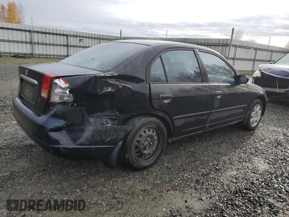 ✅ 2001 Honda Civic EX • VIN: 1HGES26721L063120 • Lot: 92315035. Listed on Copart with 156,105 mi. Free auction sales archive from the USA and detailed vehicle history report at DreamBid. Image 3.