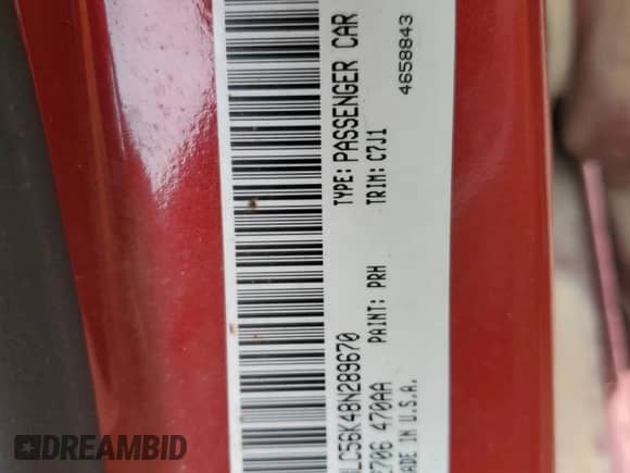 2008 Dodge Avenger SXT with VIN 1B3LC56K48N289670, listed as a Copart auction lot 85777925 with Not provided miles and Salvage title. Bid and sale history available at DreamBid. Image 13.