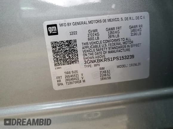 ✅ 2023 Chevrolet Blazer RS • VIN: 3GNKBKRS1PS153239 • Lot: 91581825. Wystawiony na Copart z przebiegiem 31 094 mil. Bezpłatny archiwum sprzedaży aukcyjnych z USA i szczegółowy raport historii pojazdu na DreamBid. Zdjęcie 13.