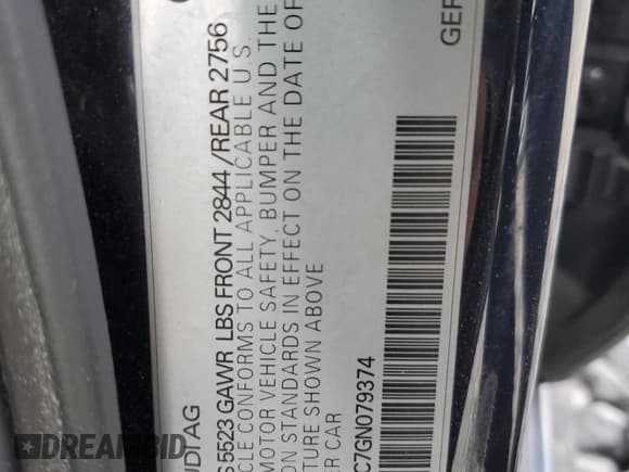 ✅ 2016 Audi A6 Prestige • VIN: WAUHMBFC7GN079374 • Lot: 70541915. Listed on Copart with 110,644 mi. Free auction sales archive from the USA and detailed vehicle history report at DreamBid. Image 12.