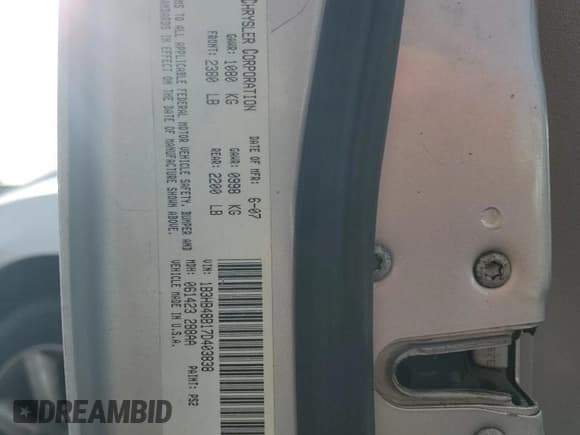 ✅ 2007 Dodge Caliber SXT • VIN: 1B3HB48B17D403838 • Лот: 87448724. Опубликован ранее на Copart с пробегом 149 360 миль. Бесплатный доступ к архиву аукционных продаж из США и подробный отчёт об истории автомобиля на DreamBid. Изображение 14.