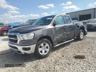 2021 Ram 1500 Big Horn with VIN 1C6SRFBT4MN788791, listed as a Copart auction lot 80455655 with 24,683 mi miles and Non repairable. Bid and sale history available at DreamBid. Image 1.