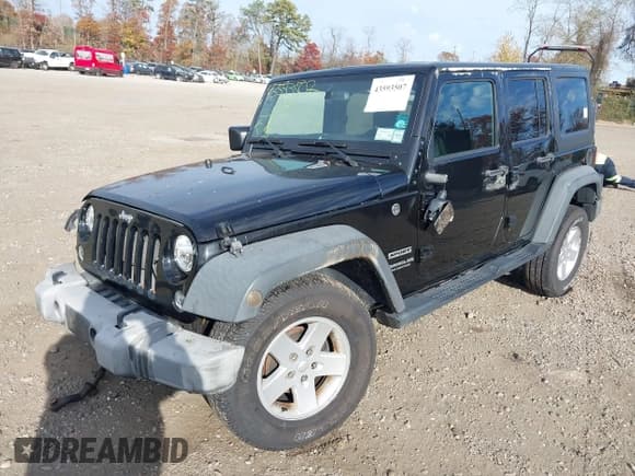 ✅ 2017 Jeep Wrangler Unlimited Sport • VIN: 1C4BJWDG5HL652039 • Lot: 43593507. Wystawiony na IAAI z przebiegiem 93 686 mil. Bezpłatny archiwum sprzedaży aukcyjnych z USA i szczegółowy raport historii pojazdu na DreamBid. Zdjęcie 2.