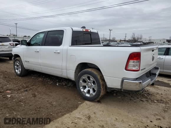 2022 Ram 1500 Lone Star with VIN 1C6SRFFT8NN361352, listed as a Copart auction lot 43051805 with 46,734 mi miles and Salvage title. Bid and sale history available at DreamBid. Image 2.