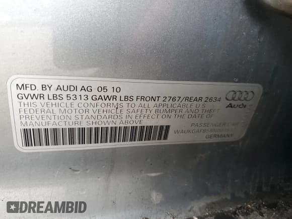 ✅ 2011 Audi A6 Prestige • VIN: WAUKGAFB5BN001537 • Lot: 49216615. Listed on Copart with 140,928 mi. Free auction sales archive from the USA and detailed vehicle history report at DreamBid. Image 13.