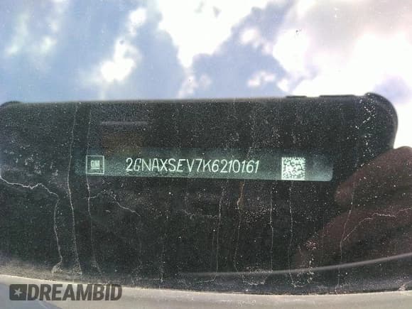 ✅ 2019 Chevrolet Equinox LS • VIN: 2GNAXSEV7K6210161 • Лот: 43658495. Опубликован ранее на IAAI с пробегом 102 297 миль. Бесплатный доступ к архиву аукционных продаж из США и подробный отчёт об истории автомобиля на DreamBid. Изображение 6.