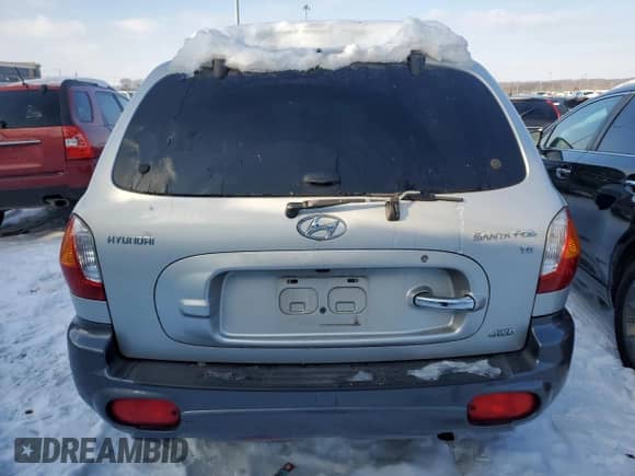 2003 Hyundai Santa Fe GLS with VIN KM8SC73D23U449633, listed as a Copart auction lot 88861775 with 181,299 mi miles and Salvage title. Bid and sale history available at DreamBid. Image 6.