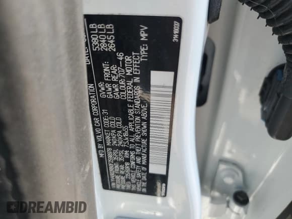 ✅ 2015 Volvo XC60 T6 • VIN: YV4902RB0F2598978 • Lot: 68716045. Listed on Copart with Not provided. Free auction sales archive from the USA and detailed vehicle history report at DreamBid. Image 12.