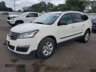 2015 Chevrolet Traverse LS z VIN 1GNKRFKD5FJ167238, wystawiony jako Copart lot #69640295 z przebiegiem 199 888 mil mil oraz Szkoda całkowita • Salvage title. Historia ofert i sprzedaży dostępna na DreamBid. Obrazek 1.