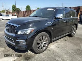 ✅ 2017 Infiniti QX80 • VIN: JN8AZ2NE4H9157200 • Lot: 69464425. Wystawiony na Copart z przebiegiem 132 885 mil. Bezpłatny archiwum sprzedaży aukcyjnych z USA i szczegółowy raport historii pojazdu na DreamBid. Zdjęcie 1.
