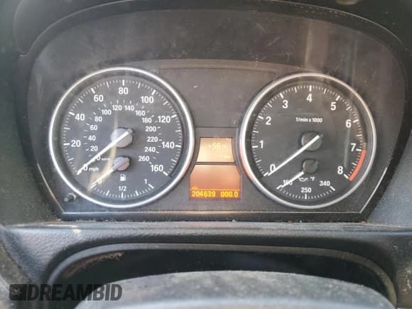 ✅ 2007 BMW 3 Series 328i • VIN: WBAWL13567PX14924 • Lot: 85131255. Listed on Copart with 204,639 mi. Free auction sales archive from the USA and detailed vehicle history report at DreamBid. Image 9.