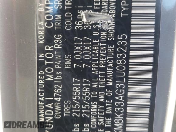 ✅ 2020 Hyundai Kona Limited • VIN: KM8K33AG3LU083235 • Лот: 76366673. Опубликован ранее на Copart с пробегом 26 931 миль. Бесплатный доступ к архиву аукционных продаж из США и подробный отчёт об истории автомобиля на DreamBid. Изображение 14.