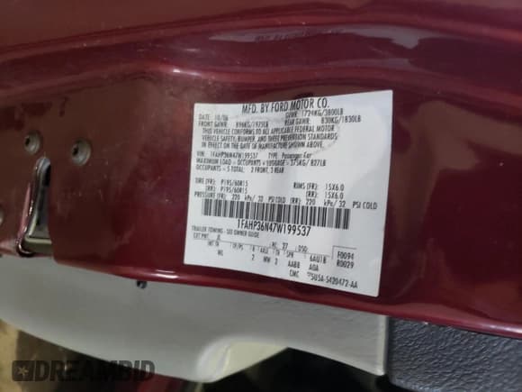 ✅ 2007 Ford Focus SE • VIN: 1FAHP36N47W199537 • Lot: 47078925. Wystawiony na Copart z przebiegiem 271 888 mil. Bezpłatny archiwum sprzedaży aukcyjnych z USA i szczegółowy raport historii pojazdu na DreamBid. Zdjęcie 12.