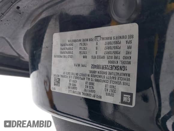 2014 Chevrolet Suburban LT с VIN 1GNSKJE72ER188402, выставлен на аукционе IAAI как лот 41529767 с пробегом Не указан миль и . История ставок и продаж доступна на DreamBid. Изображение 9.