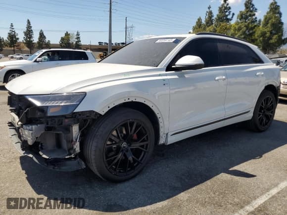 ✅ 2021 Audi Q8 Premium Plus • VIN: WA1EVAF10MD001560 • Lot: 56559745. Listed on Copart with 68,038 mi. Free auction sales archive from the USA and detailed vehicle history report at DreamBid. Image 1.