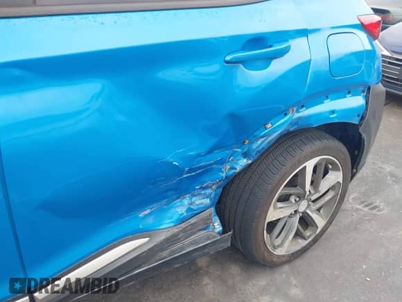 2020 Hyundai Kona Ultimate with VIN KM8K53A59LU532572, listed as a IAAI auction lot 43411407 with 66,092 mi miles and . Bid and sale history available at DreamBid. Image 6.