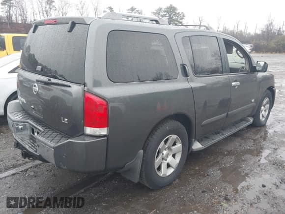 ✅ 2005 Nissan Armada LE • VIN: 5N1AA08B25N701832 • Lot: 43776144. Wystawiony na IAAI z przebiegiem 159 294 mil. Bezpłatny archiwum sprzedaży aukcyjnych z USA i szczegółowy raport historii pojazdu na DreamBid. Zdjęcie 4.