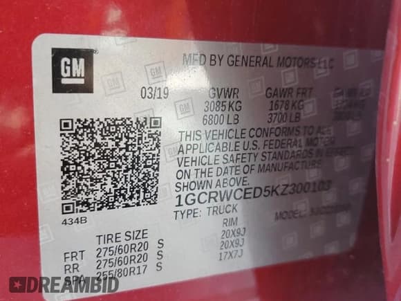 ✅ 2019 Chevrolet Silverado 1500 LT • VIN: 1GCRWCED5KZ300103 • Lot: 50622255. Wystawiony na Copart z przebiegiem 77 091 mil. Bezpłatny archiwum sprzedaży aukcyjnych z USA i szczegółowy raport historii pojazdu na DreamBid. Zdjęcie 13.