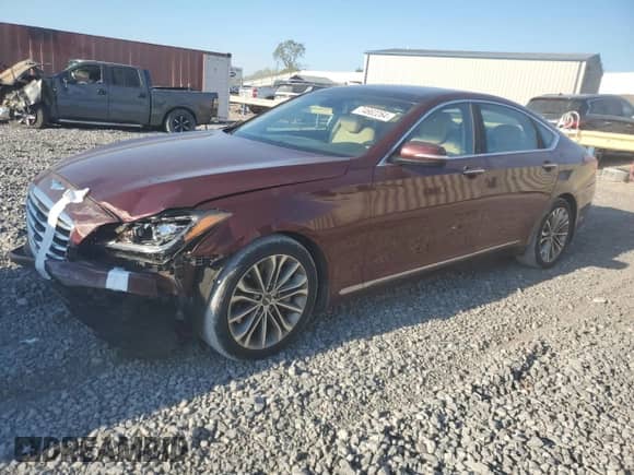 2015 Hyundai Genesis 3.8L z VIN KMHGN4JE9FU028507, wystawiony jako Copart lot #74662264 z przebiegiem 126 358 mil mil oraz Szkoda całkowita • Salvage title. Historia ofert i sprzedaży dostępna na DreamBid. Obrazek 1.