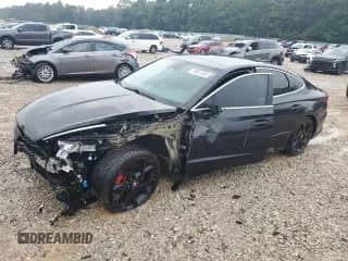 2022 Hyundai Sonata N Line Night Edition z VIN 5NPEK4JC9NH148027, wystawiony jako Copart lot #70661345 z przebiegiem 55 352 mil mil oraz Szkoda całkowita • Salvage title. Historia ofert i sprzedaży dostępna na DreamBid. Obrazek 1.