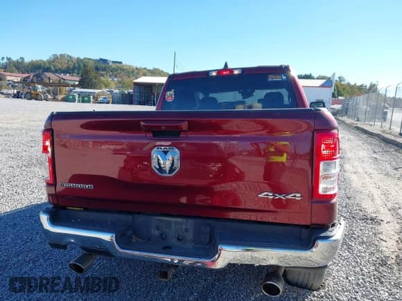 2021 Ram 1500 Lone Star with VIN 1C6SRFFT8MN520787, listed as a IAAI auction lot 43470670 with 56,099 mi miles and . Bid and sale history available at DreamBid. Image 16.