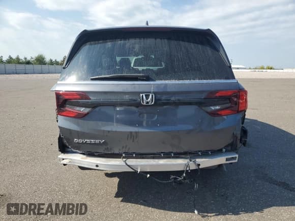 ✅ 2025 Honda Odyssey EX-L • VIN: 5FNRL6H69SB063712 • Lot: 84722405. Listed on Copart with 7,551 mi. Free auction sales archive from the USA and detailed vehicle history report at DreamBid. Image 6.