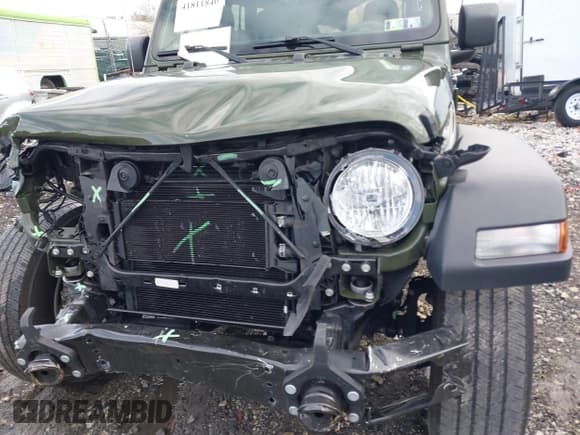 ✅ 2021 Jeep Wrangler Unlimited Sport S • VIN: 1C4HJXDG1MW836029 • Lot: 41811840. Listed on IAAI with 34,992 mi. Free auction sales archive from the USA and detailed vehicle history report at DreamBid. Image 6.