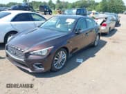 ✅ 2018 Infiniti Q50 Luxe • VIN: JN1EV7AR9JM610733 • Lot: 42855292. Listed on IAAI with 68,218 mi. Free auction sales archive from the USA and detailed vehicle history report at DreamBid. Image 2.