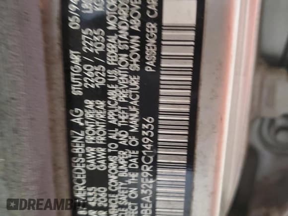 ✅ 1994 Mercedes-Benz E 320 • VIN: WDBEA32E9RC149336 • Lot: 46066585. Wystawiony na Copart z przebiegiem 161 407 mil. Bezpłatny archiwum sprzedaży aukcyjnych z USA i szczegółowy raport historii pojazdu na DreamBid. Zdjęcie 12.