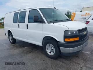 ✅ 2021 Chevrolet Express Cargo • VIN: 1GCWGAFP1M1244868 • Lot: 42964153. Listed on IAAI with 62,764 mi. Free auction sales archive from the USA and detailed vehicle history report at DreamBid. Image 1.