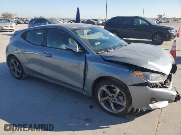 2019 Hyundai Veloster 2.0 z VIN KMHTG6AF9KU018258, wystawiony jako Copart lot #83421564 z przebiegiem 96 301 mil mil oraz Szkoda całkowita • Salvage title. Historia ofert i sprzedaży dostępna na DreamBid. Obrazek 4.