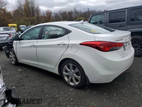 2013 Hyundai Elantra GLS with VIN 5NPDH4AE1DH256314, listed as a Copart auction lot 90115495 with 115,073 mi miles and Salvage title. Bid and sale history available at DreamBid. Image 2.