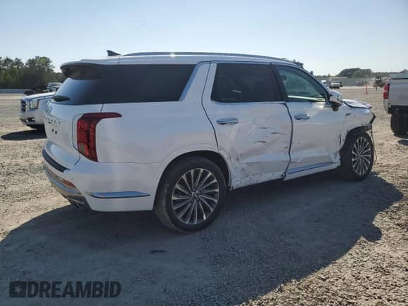 2025 Hyundai Palisade Calligraphy с VIN KM8R74GEXSU867294, выставлен на аукционе Copart как лот 52141715 с пробегом 1 297 миль миль и Списание • Salvage title. История ставок и продаж доступна на DreamBid. Изображение 3.