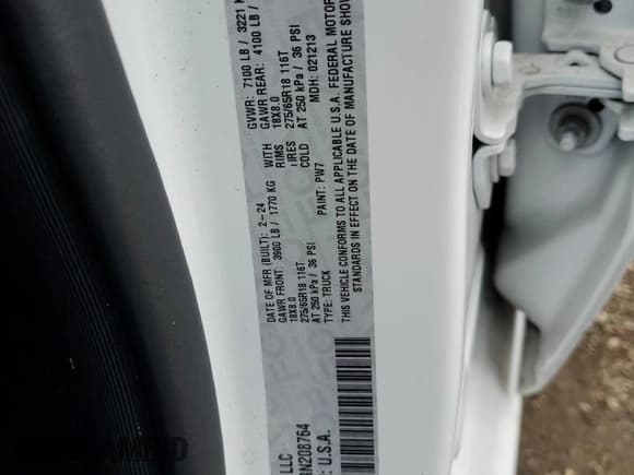 ✅ 2024 Ram 1500 Big Horn • VIN: 1C6SRFMT0RN208764 • Lot: 87274335. Listed on Copart with 27,122 mi. Free auction sales archive from the USA and detailed vehicle history report at DreamBid. Image 13.